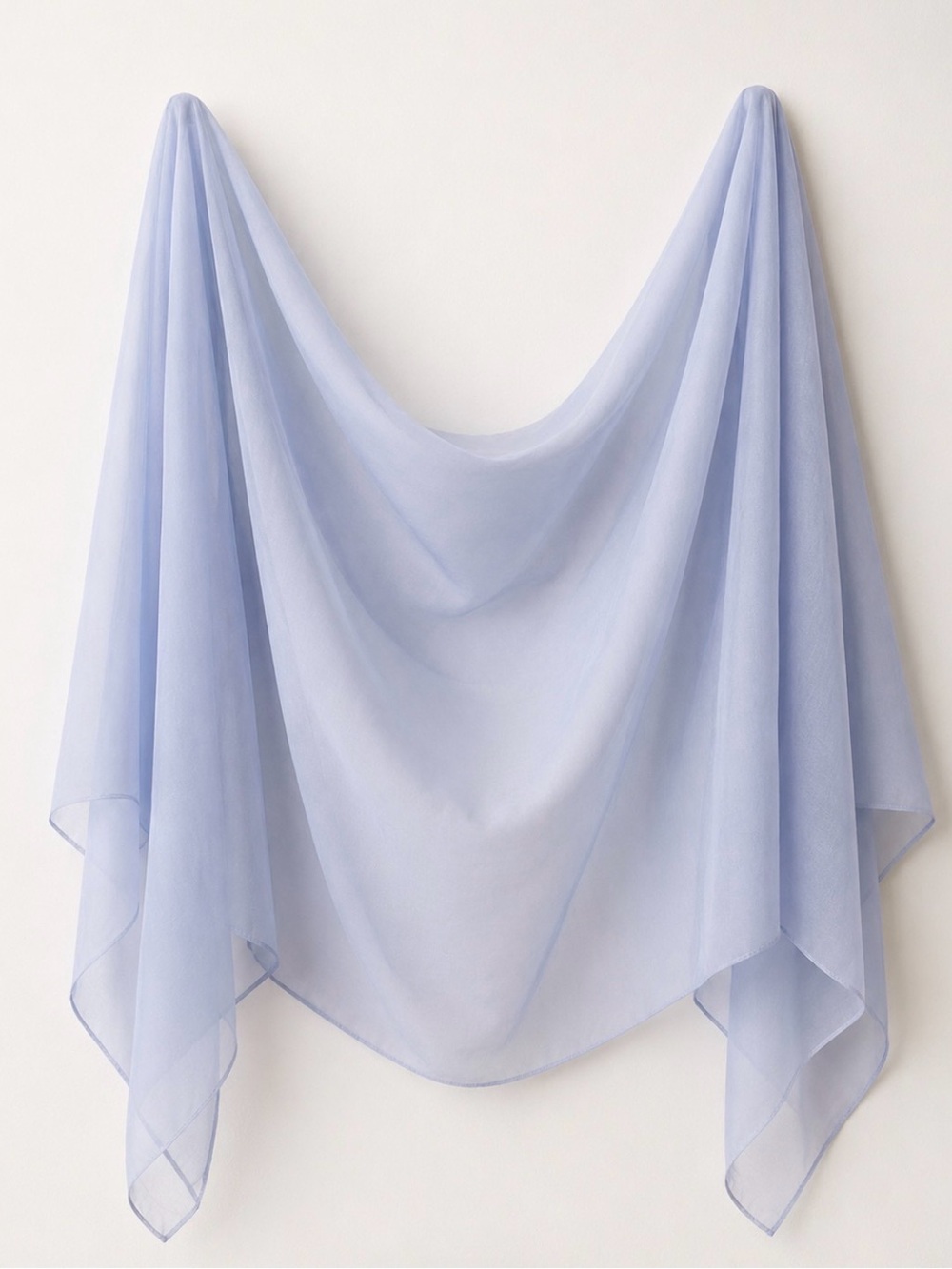 Light Periwinkle Chiffon Scarf - Women's Wrap